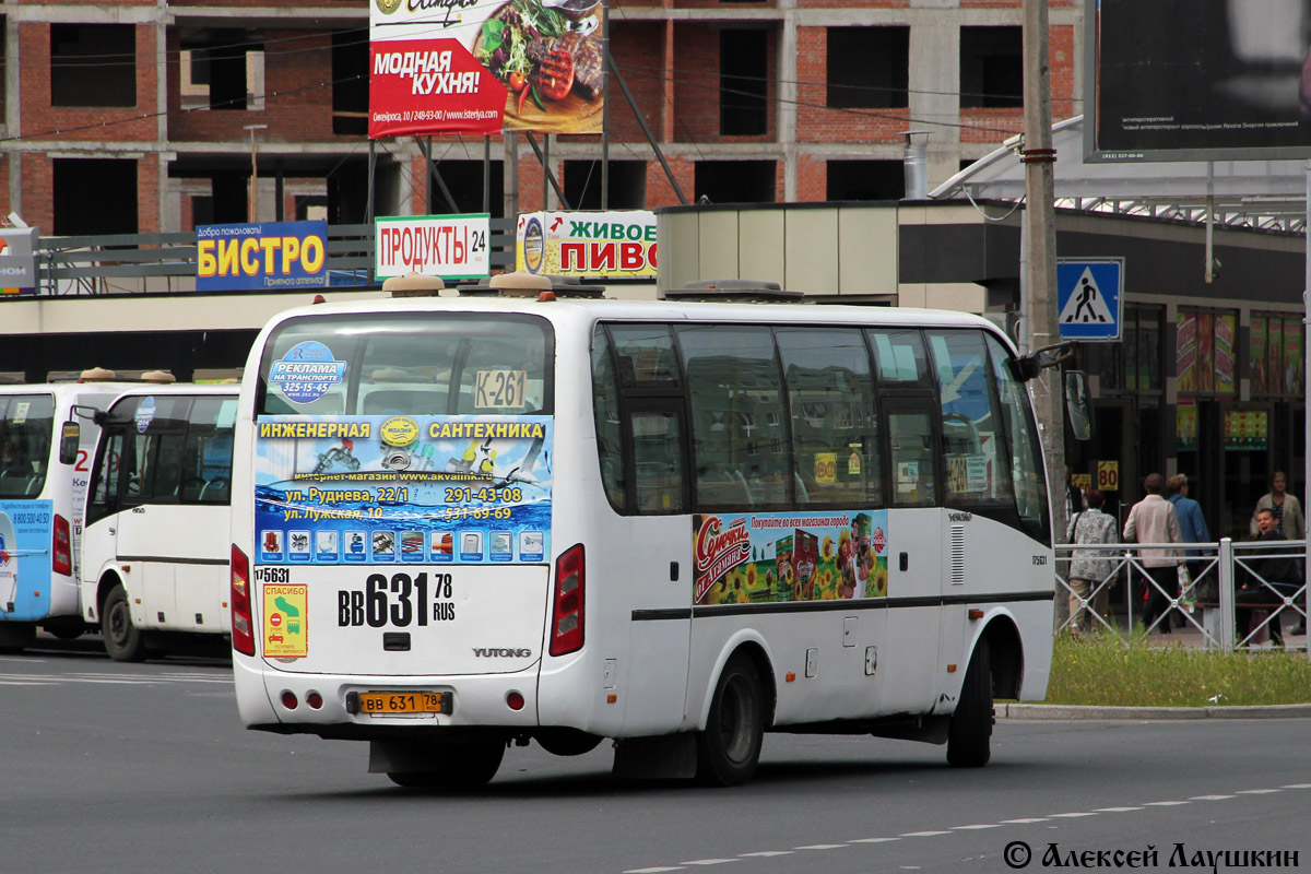 Санкт-Петербург, Yutong ZK6737D № ВВ 631 78