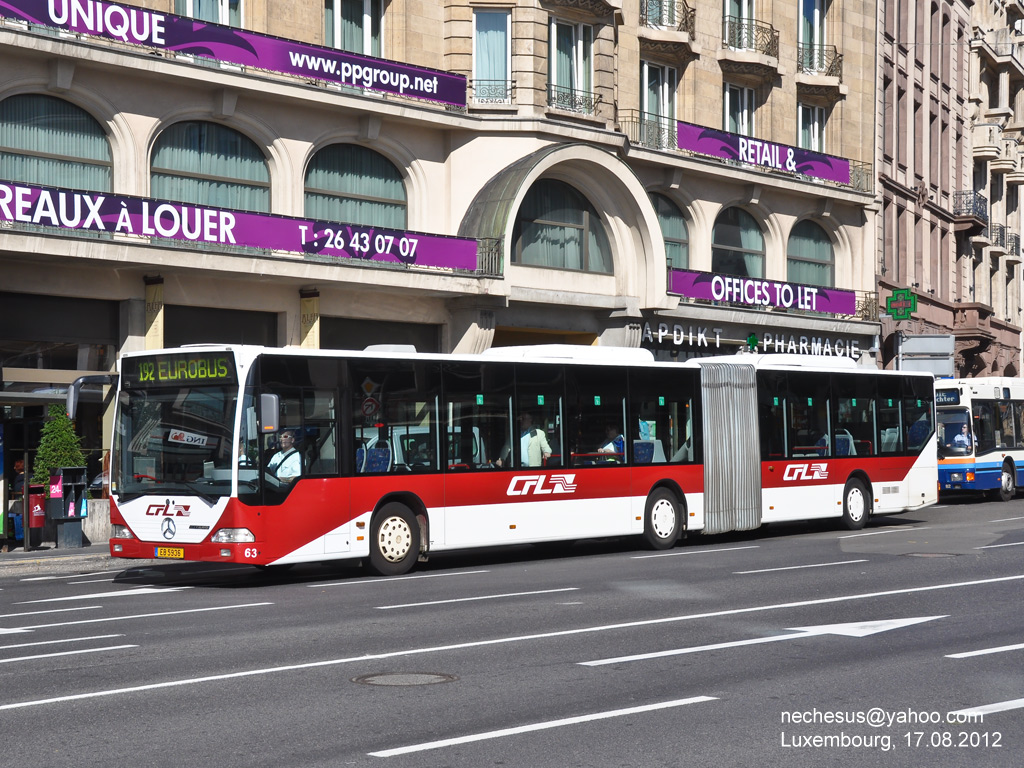 Люксембург, Mercedes-Benz O530G Citaro G № 63