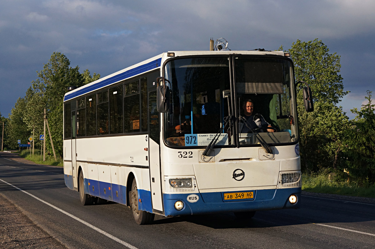 Pskovská oblast, LiAZ-5256.23-01 (GolAZ) č. 322