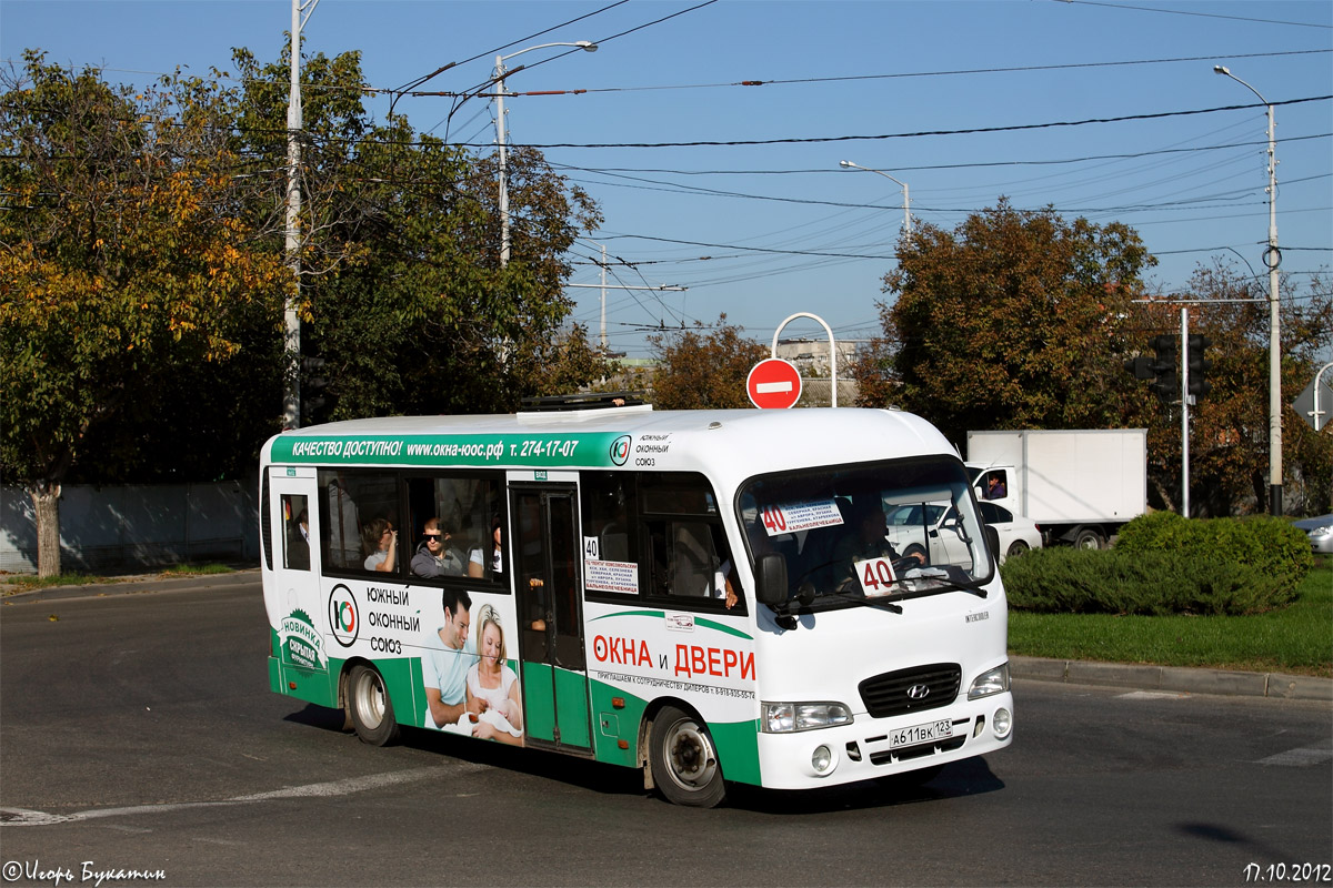 Краснодарский край, Hyundai County LWB C09 (ТагАЗ) № А 611 ВК 123