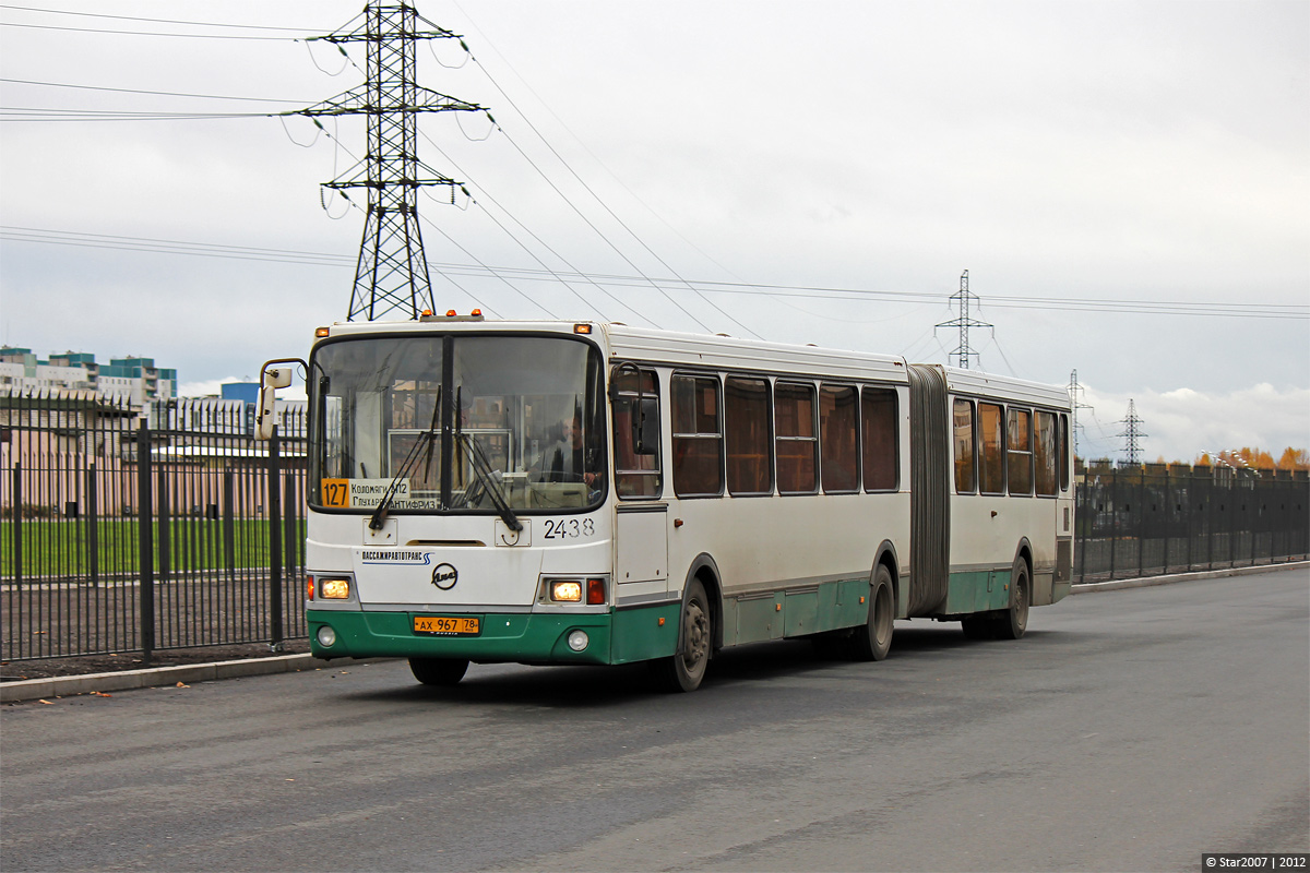 Санкт-Петербург, ЛиАЗ-6212.00 № 2438