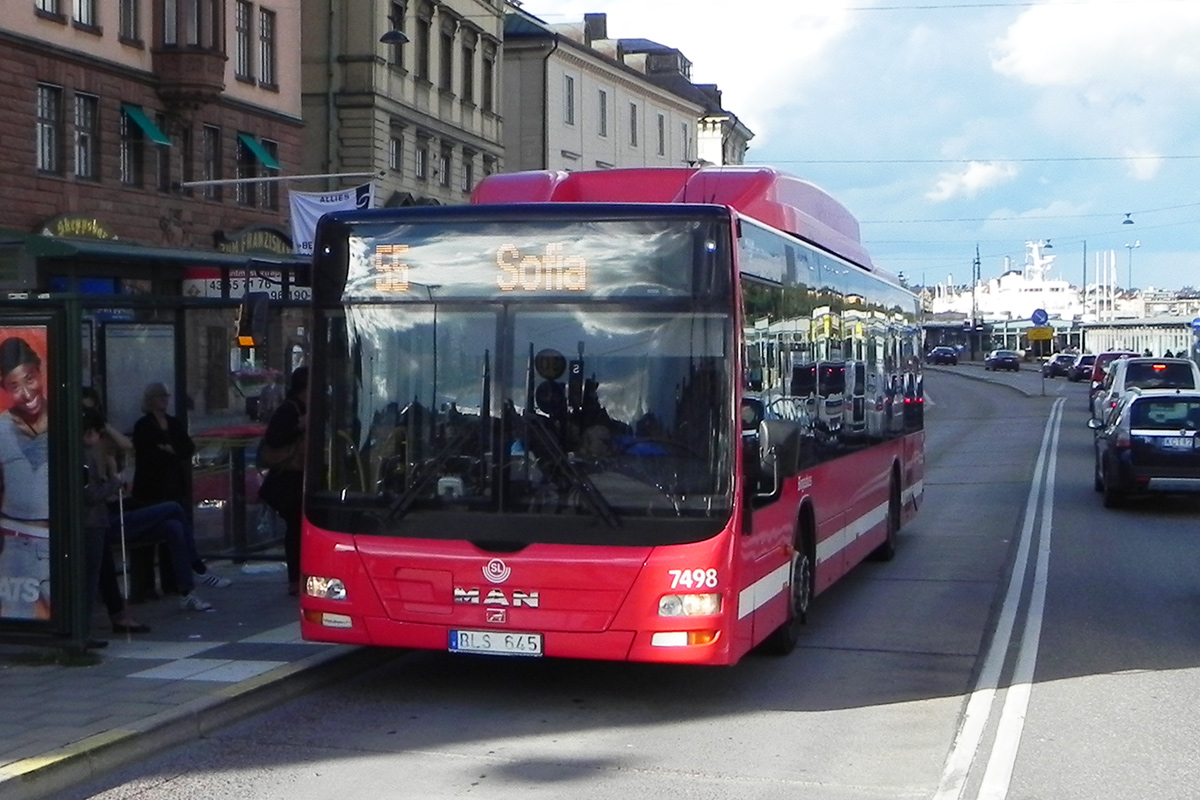 Швеция, MAN A21 Lion's City NL313 CNG № 7498