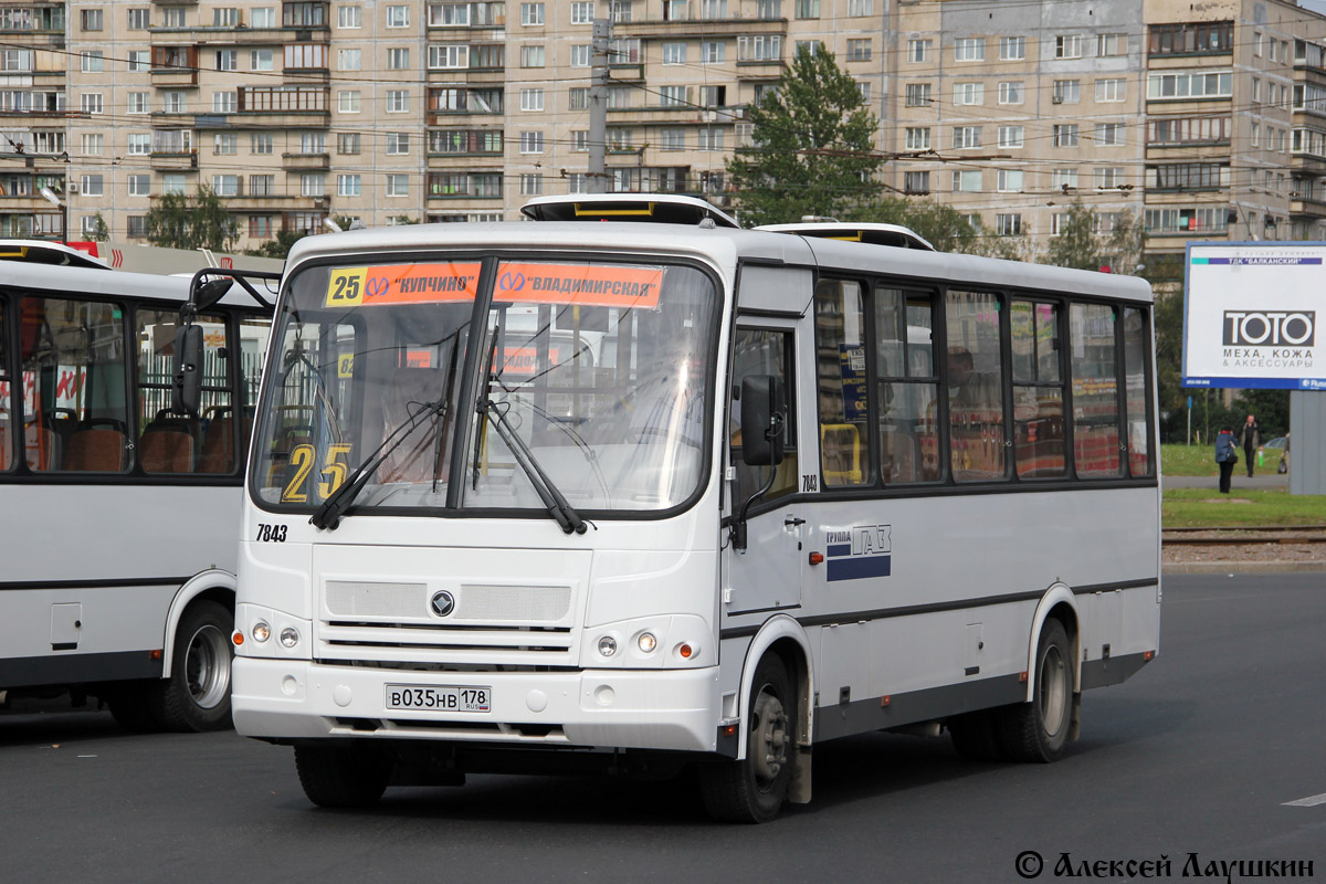 Санкт-Петербург, ПАЗ-320412-05 № 7843