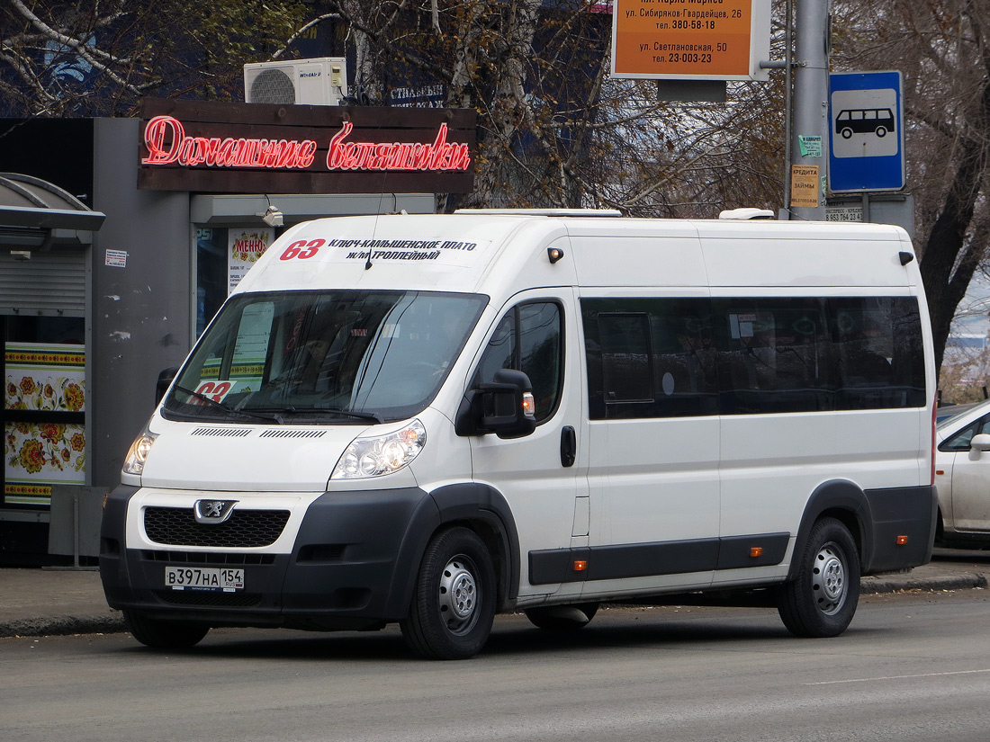 Новосибирская область, Нижегородец-2227SK (Peugeot Boxer) № В 397 НА 154