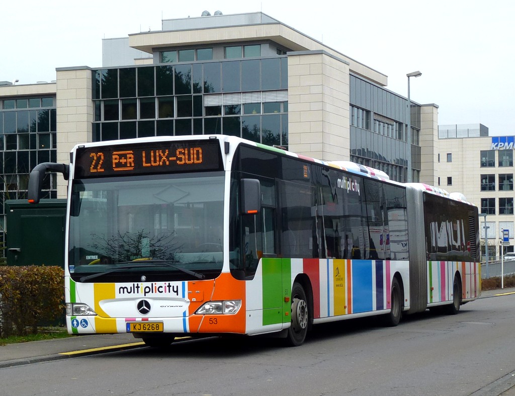 Люксембург, Mercedes-Benz O530G Citaro facelift G № 53