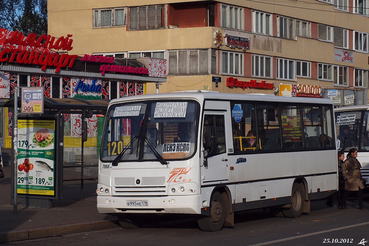 Санкт-Петербург, ПАЗ-320402-05 № 7888