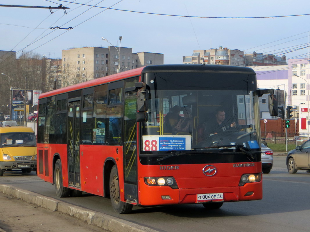 Obwód kirowski, Higer KLQ6118GS Nr Т 004 ОЕ 43