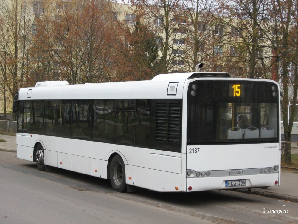 Литва, Solaris Urbino III 12 hybrid № 2187