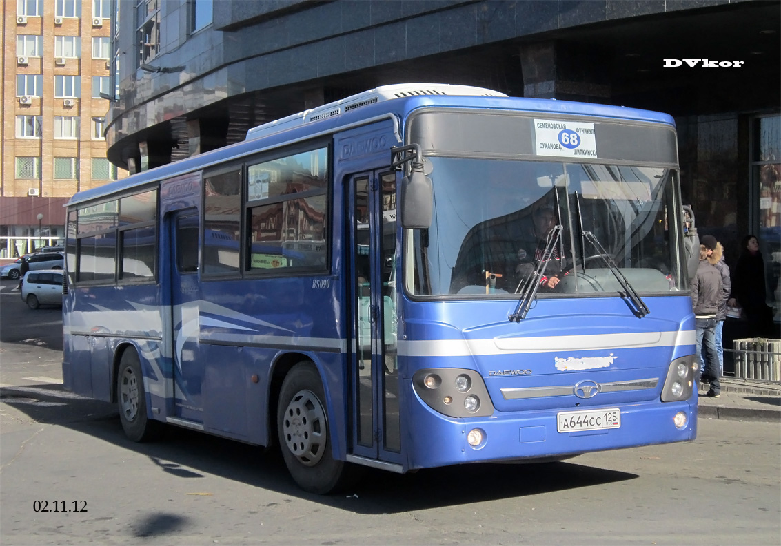 Приморский край, Daewoo BS090 Royal Midi (Busan) № А 644 СС 125