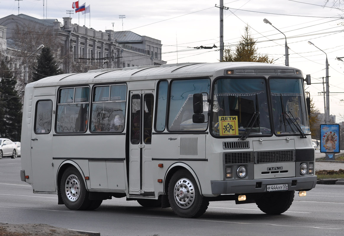 Омская область, ПАЗ-32053 № Р 444 НУ 55