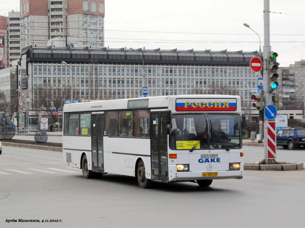 Пермский край, Mercedes-Benz O405 № АУ 359 59