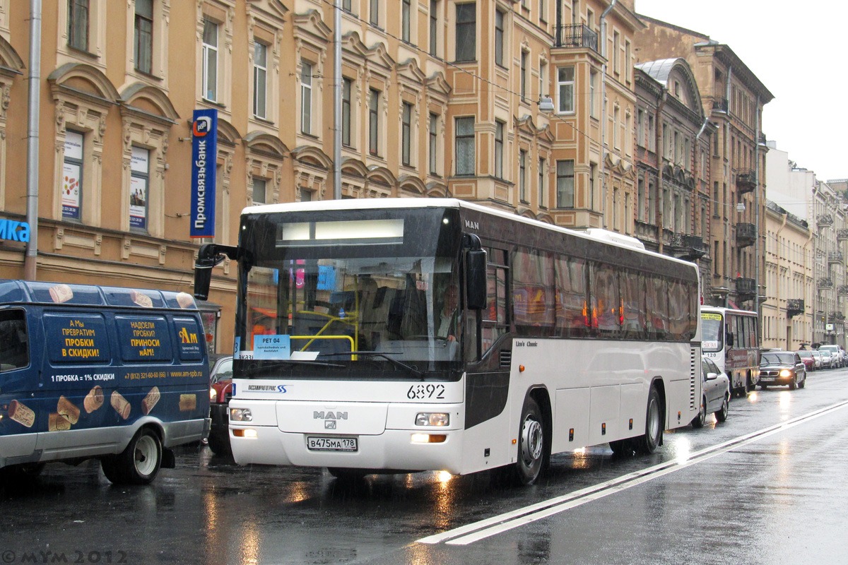 Санкт-Петербург, MAN A72 Lion's Classic SÜ283 № 6892