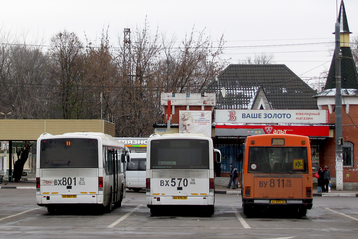 Московская область, Mercedes-Benz O345 Conecto H № 0397; Московская область, Mercedes-Benz O345 Conecto H № 0390; Московская область, Setra S215SL № 0219; Московская область — Разные фотографии