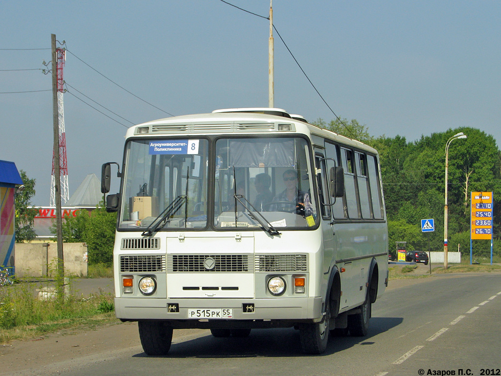 Омская область, ПАЗ-32054 № Р 515 РК 55