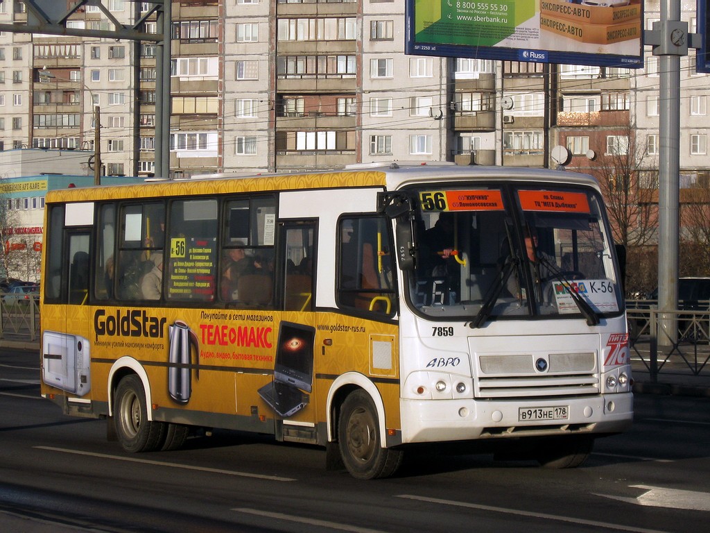 Санкт-Петербург, ПАЗ-320412-05 № 7859