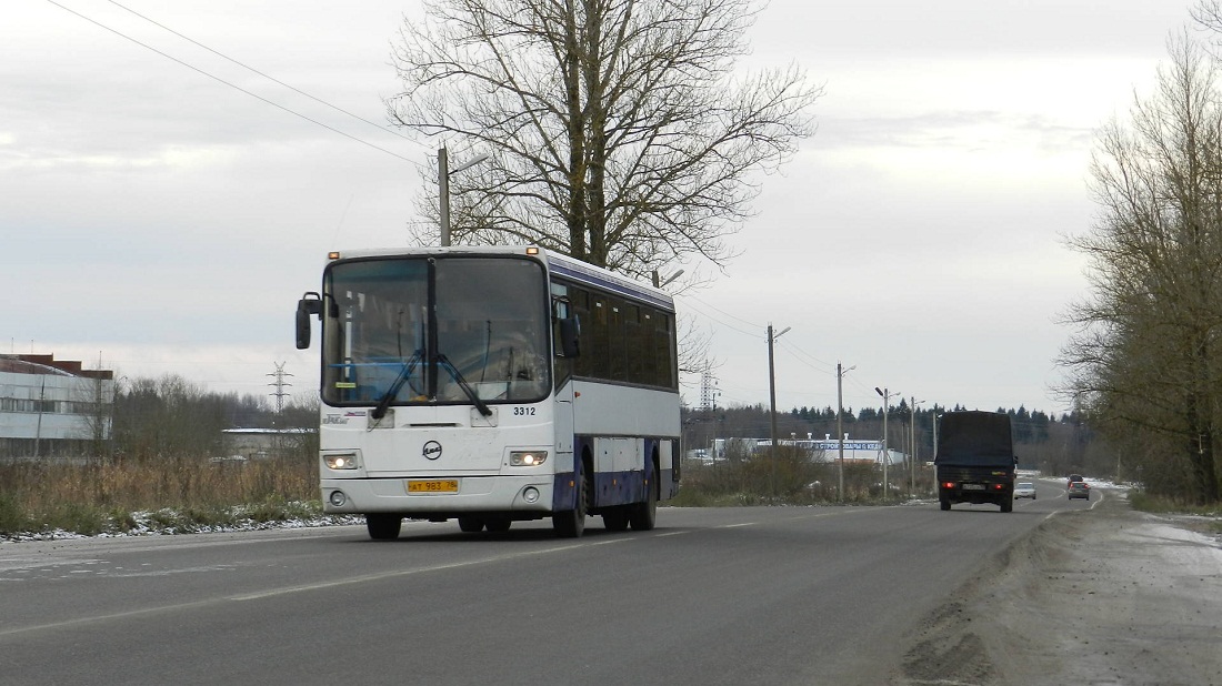 Ленинградская область, ЛиАЗ-5256.23-01 (ГолАЗ) № 3312