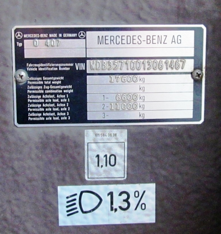 Пермский край, Mercedes-Benz O407 № АР 121 59