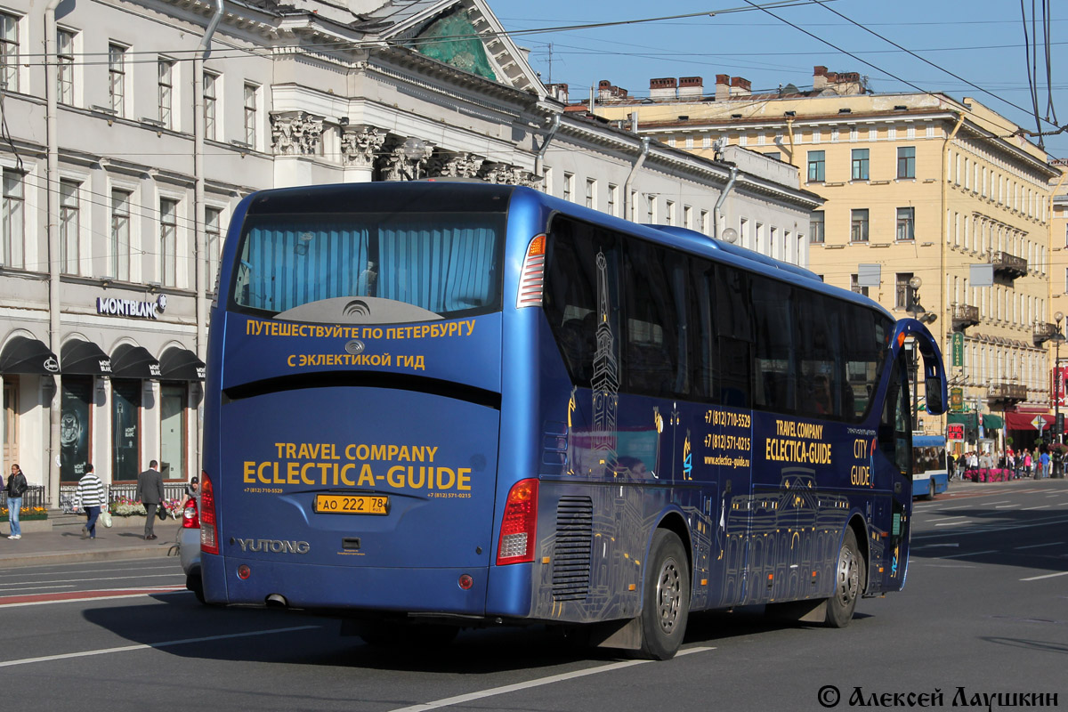 Санкт-Петербург, Yutong ZK6119HA № АО 222 78