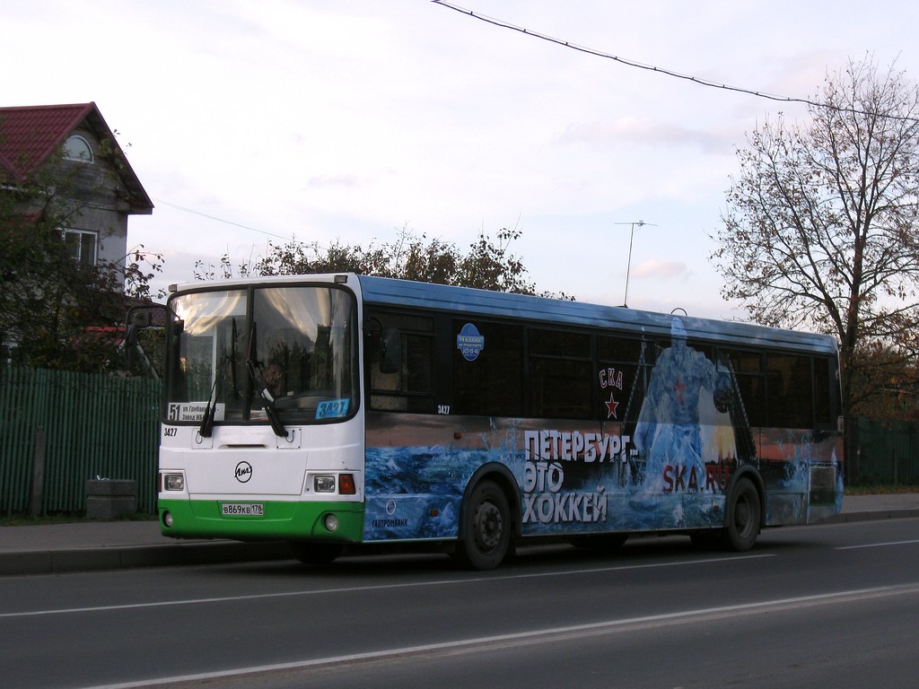 Санкт-Петербург, ЛиАЗ-5293.53 № 3427