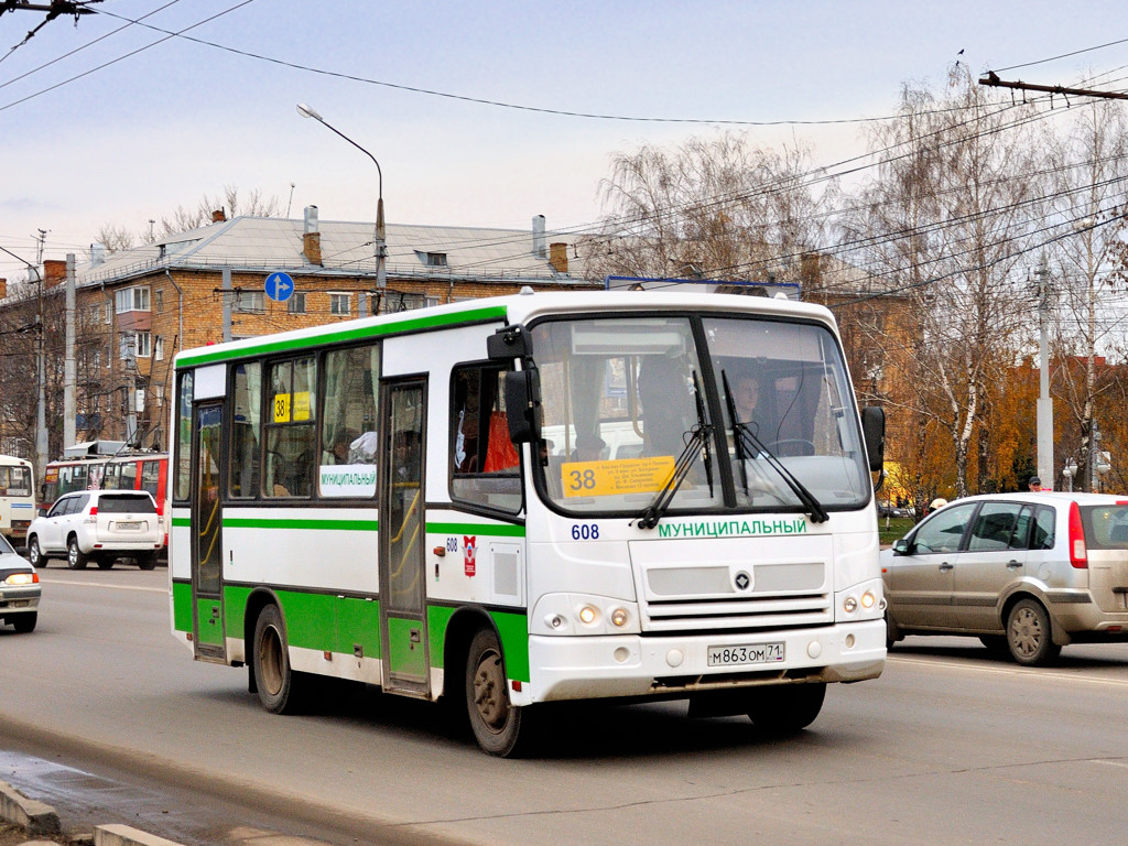 Тульская область, ПАЗ-320402-03 № 608