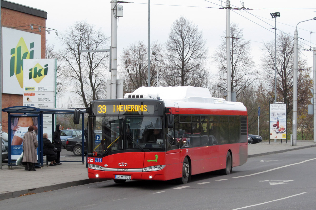 Литва, Solaris Urbino III 12 CNG № 792