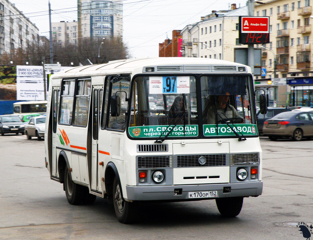 Нижегородская область, ПАЗ-32054 № К 170 ОР 152