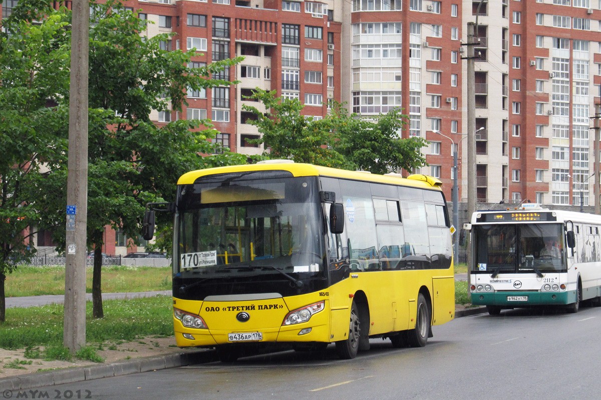 Санкт-Петербург, Yutong ZK6852HG № В 436 АР 178