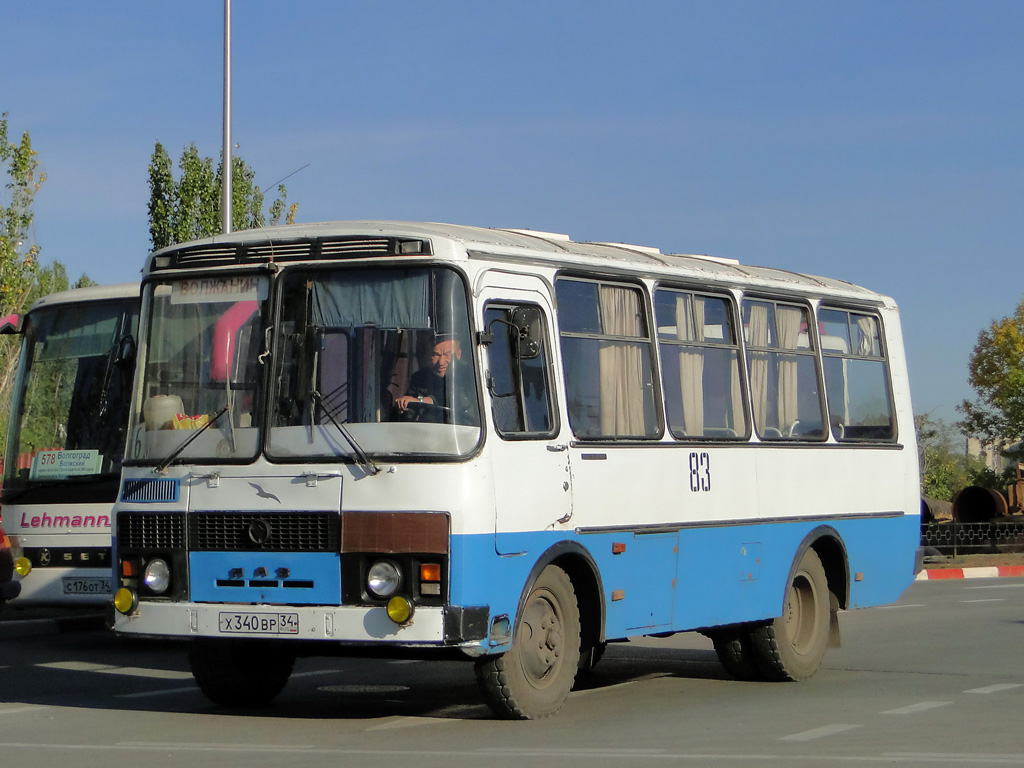 Волгоградская область, ПАЗ-3205 (00) № 83