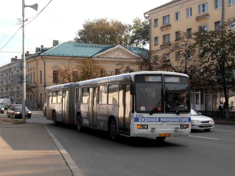 Псковская область, Mercedes-Benz O345G № 686