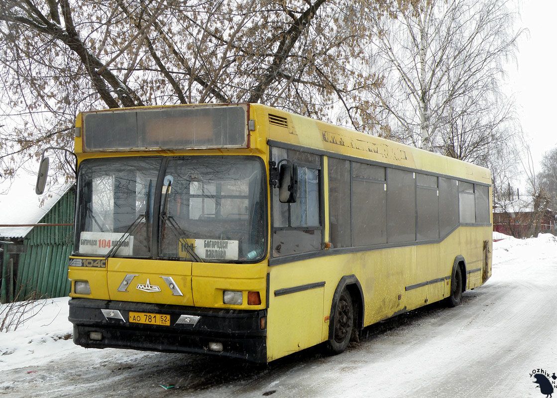 Нижегородская область, МАЗ-104.С21 № АО 781 52