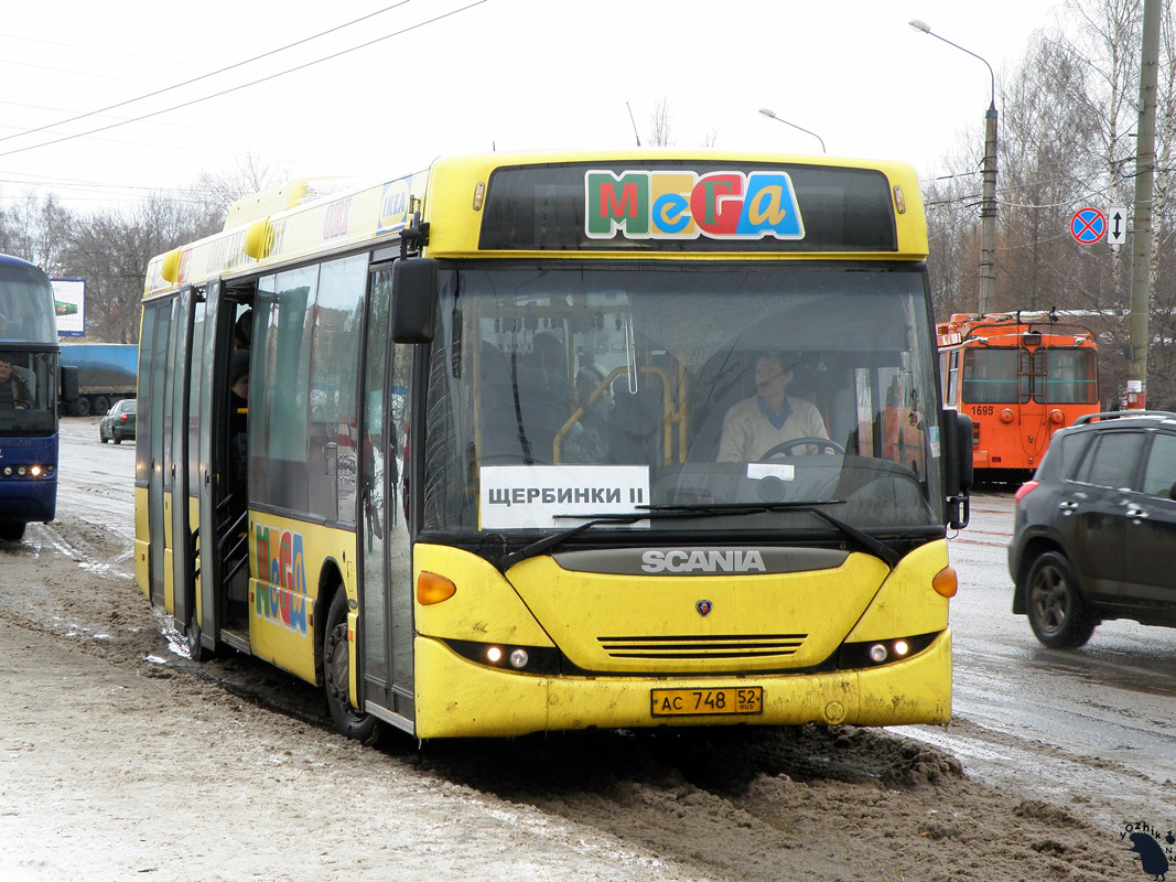 Нижегородская область, Scania OmniLink II (Скания-Питер) № АС 748 52