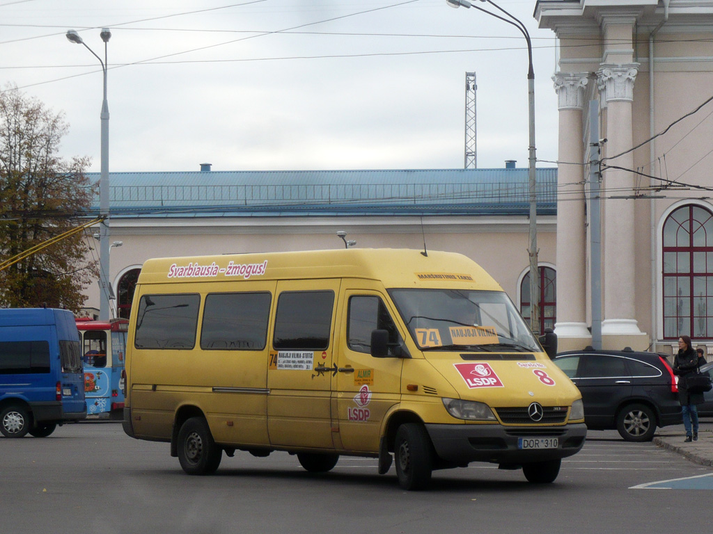 Литва, Mercedes-Benz Sprinter W903 313CDI № DOR 310