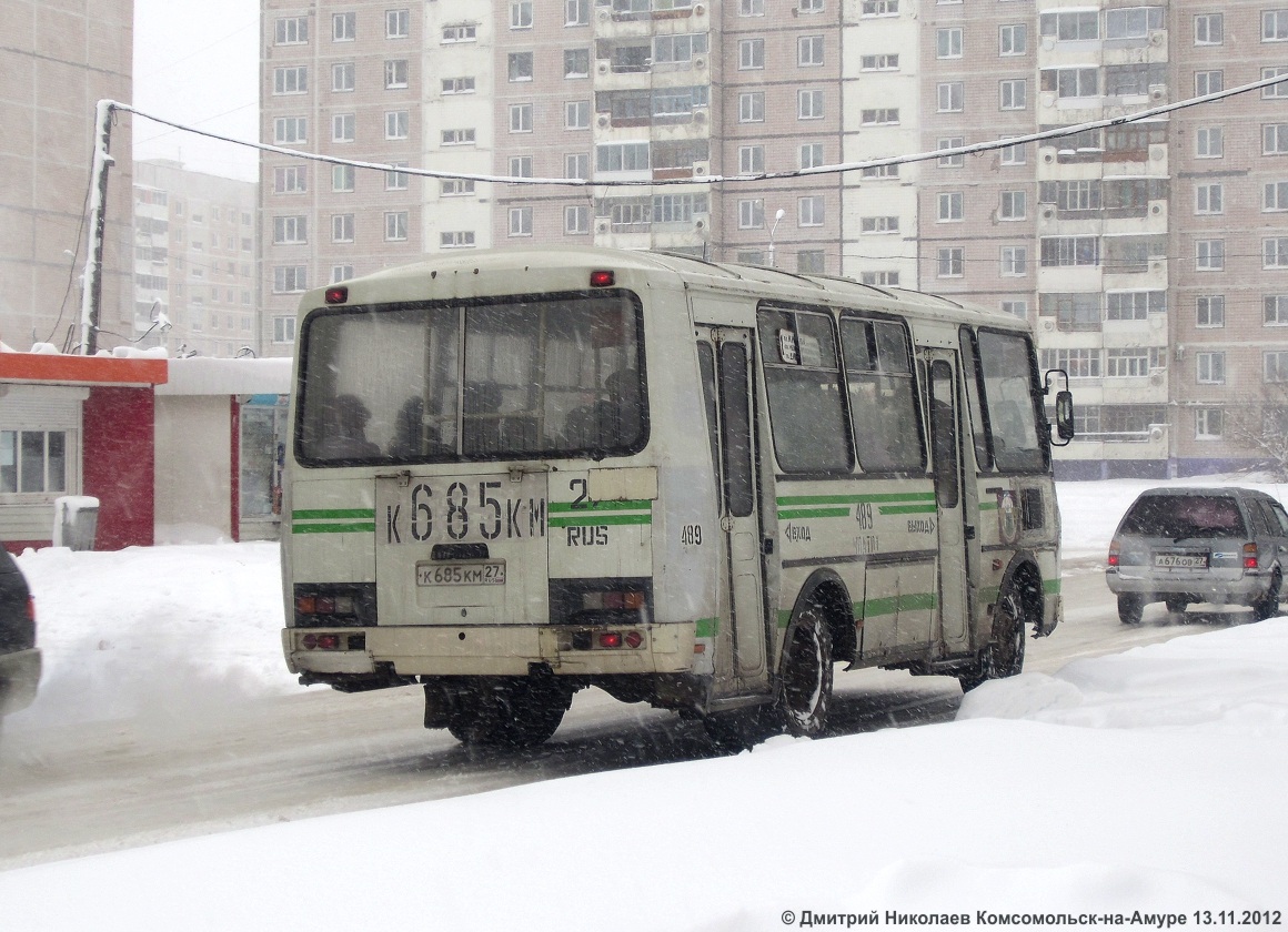 Хабаровский край, ПАЗ-32051-110 № 489