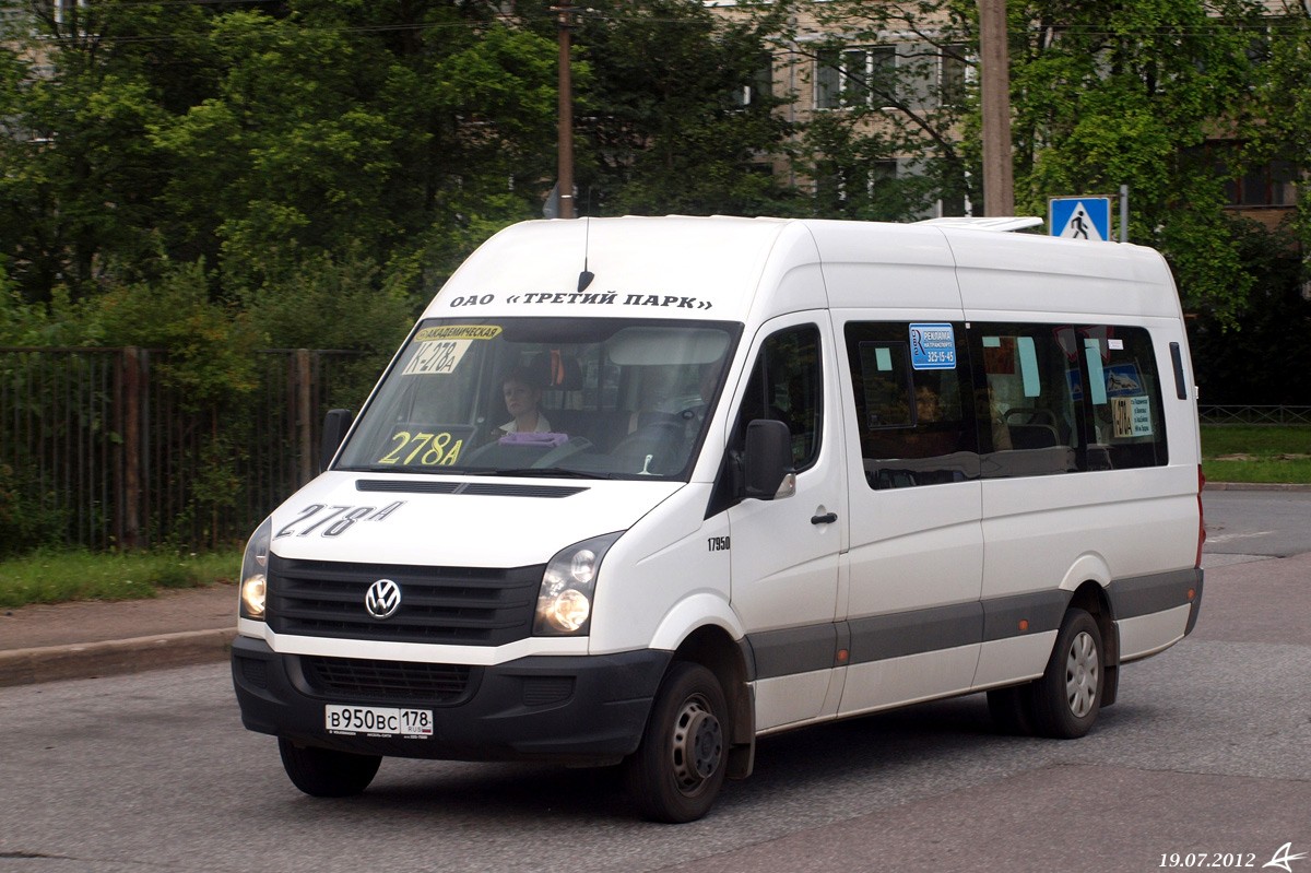 Санкт-Петербург, БТД-2219 (Volkswagen Crafter) № В 950 ВС 178