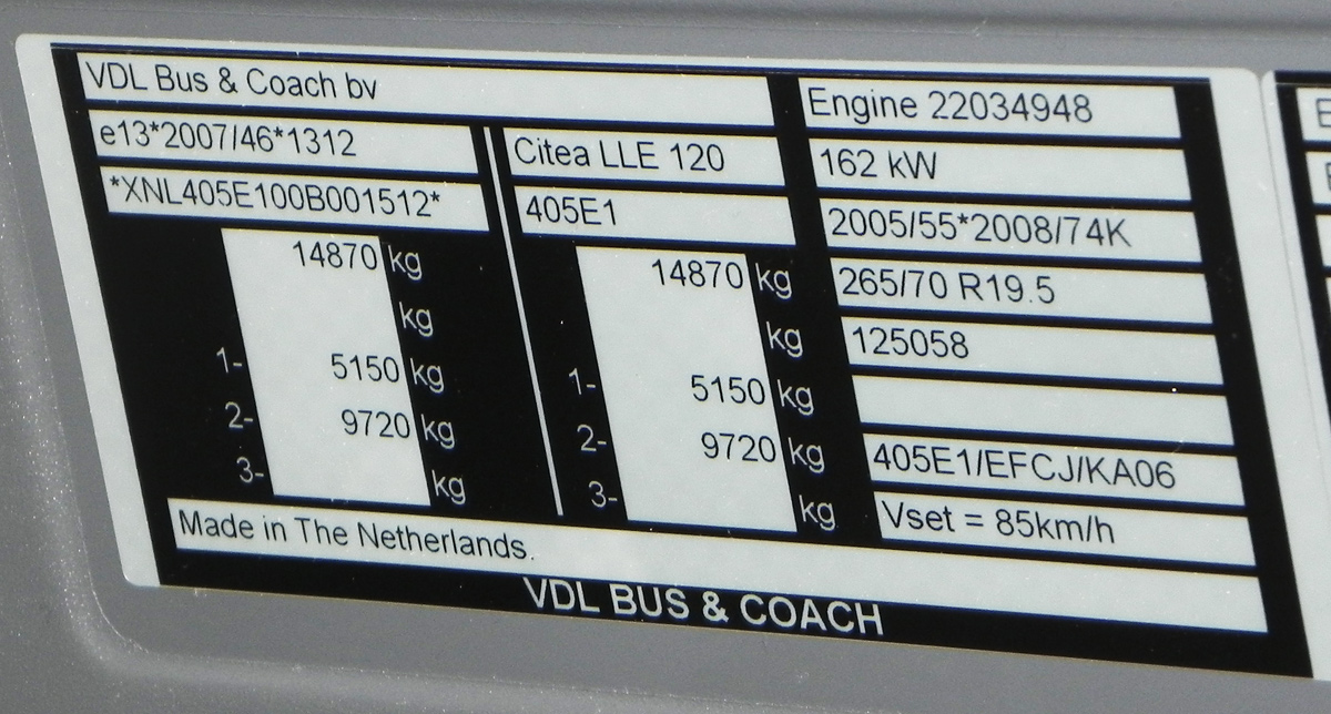 Sweden, VDL Citea LLE-120.225 Nr. 703; Niedersachsen — IAA Nutzfahrzeuge 2012
