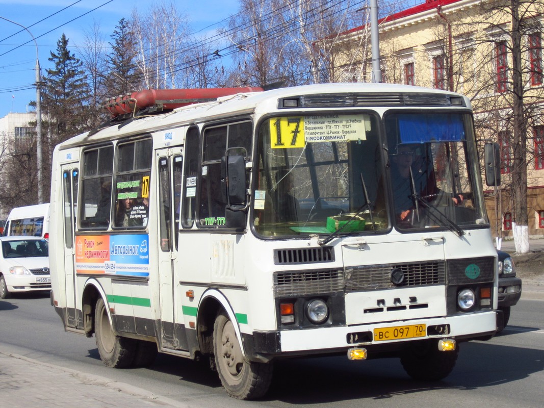 Томская область, ПАЗ-3205-110 № ВС 097 70