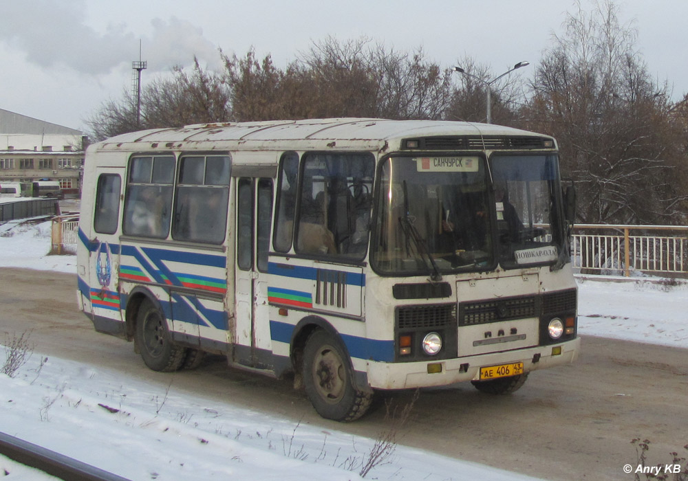 Kirov region, PAZ-3205-07 Nr. АЕ 406 43