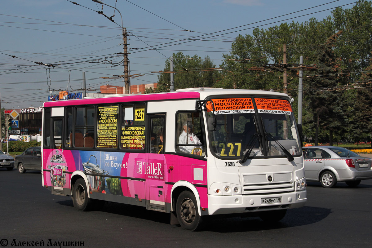 Санкт-Петербург, ПАЗ-320412-05 № 7638