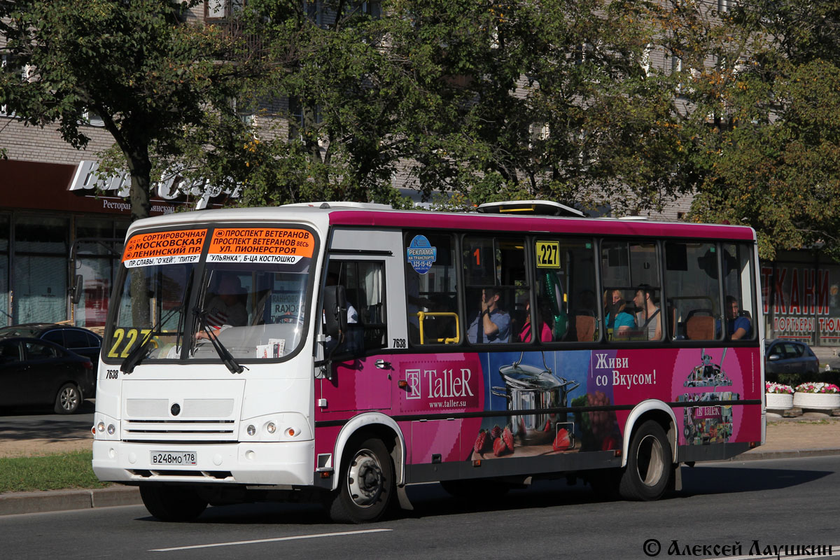 Санкт-Петербург, ПАЗ-320412-05 № 7638