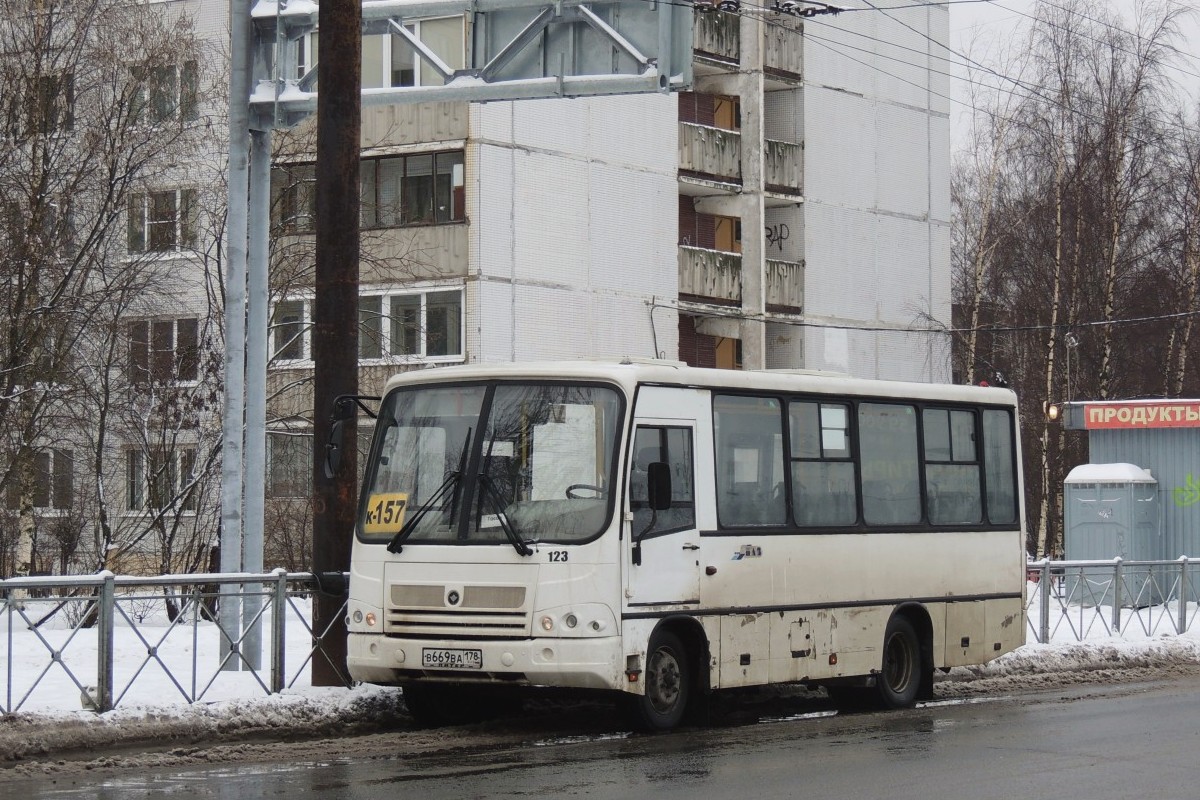 Санкт-Петербург, ПАЗ-320402-03 № 123