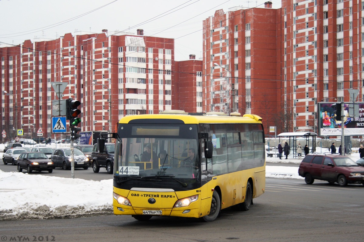 Санкт-Петербург, Yutong ZK6852HG № В 419 АР 178