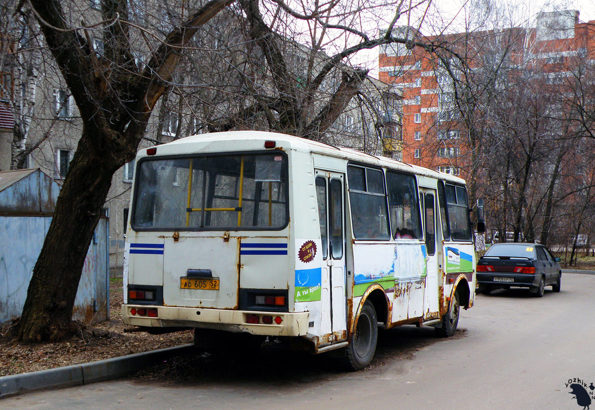 Нижегородская область, ПАЗ-32054 № АО 605 52