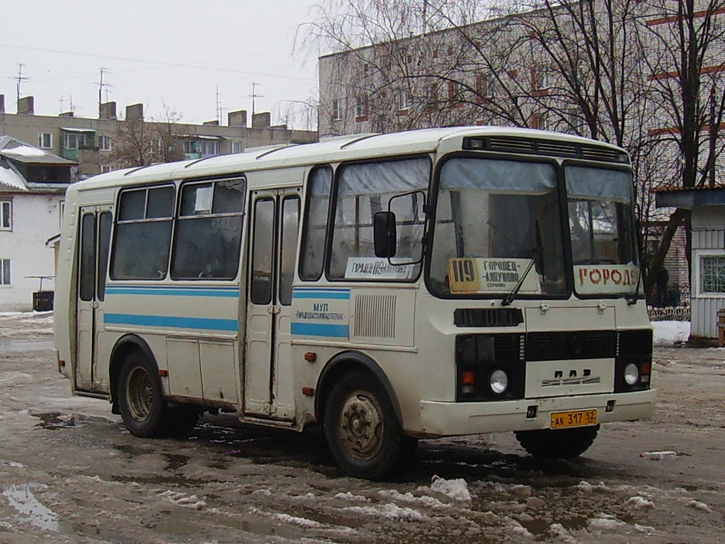 Нижегородская область, ПАЗ-32054 № АК 317 52