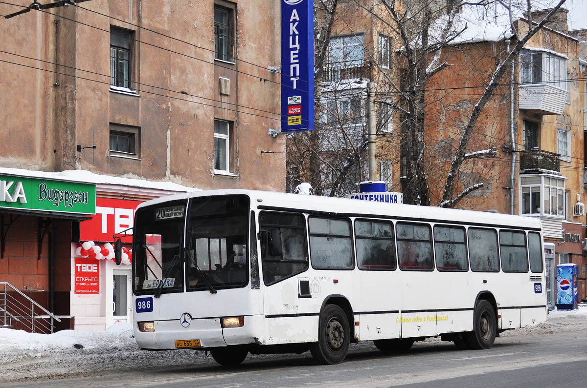 Омская область, Mercedes-Benz O345 № 986