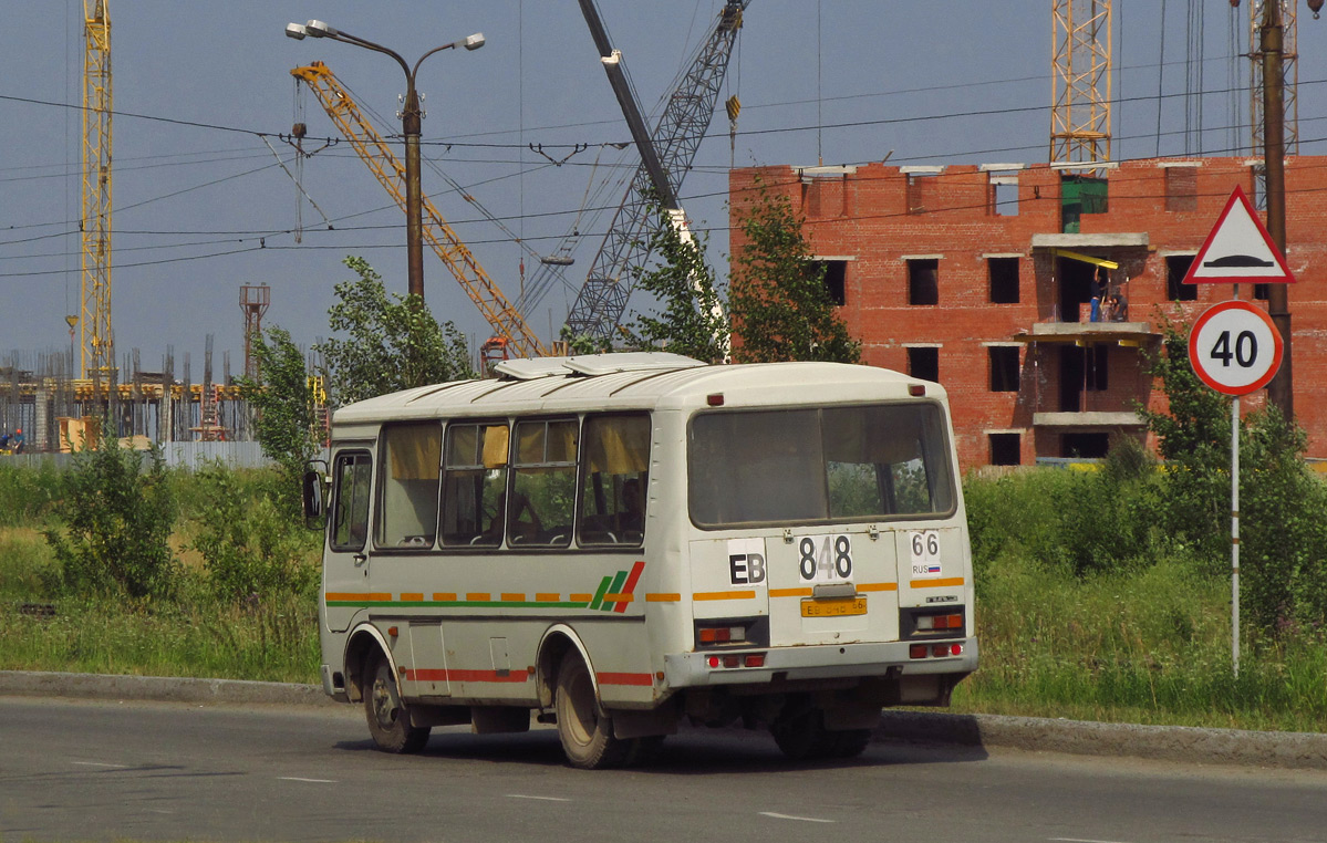 Свердловская область, ПАЗ-32053 № ЕВ 848 66