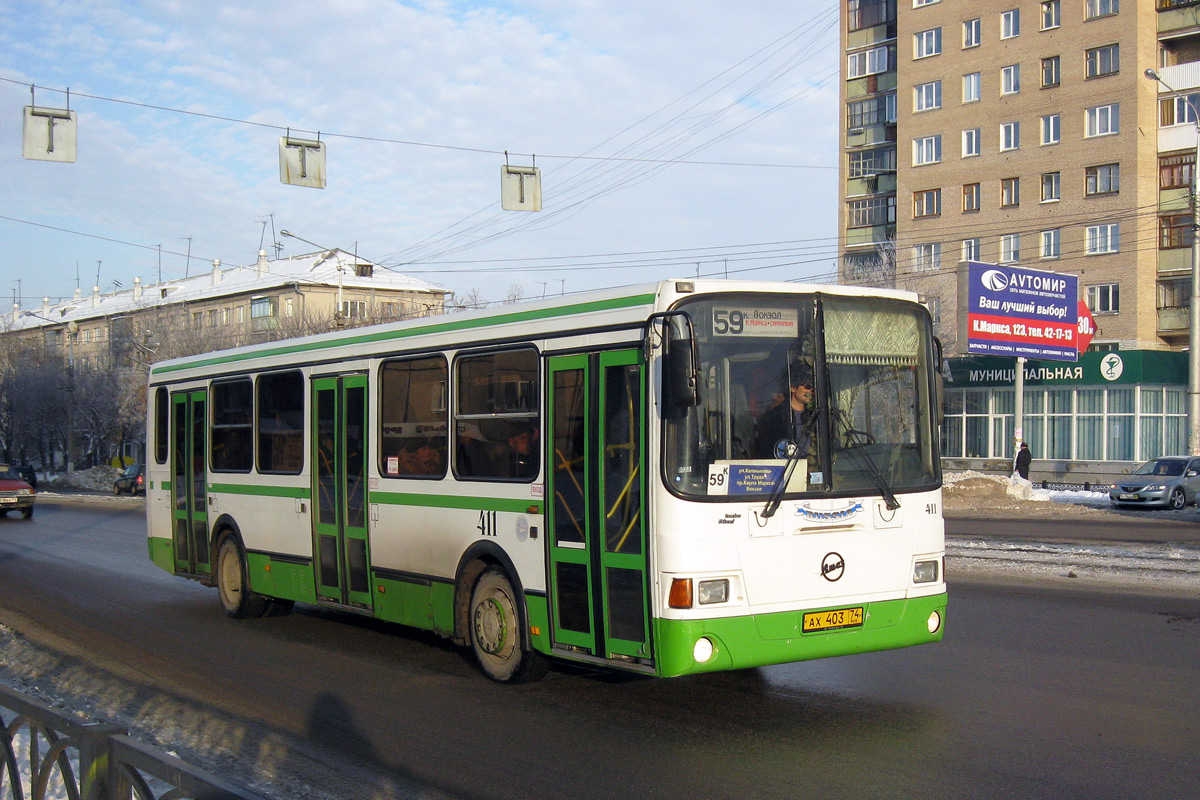 Челябинская область, ЛиАЗ-5256.35 № 411