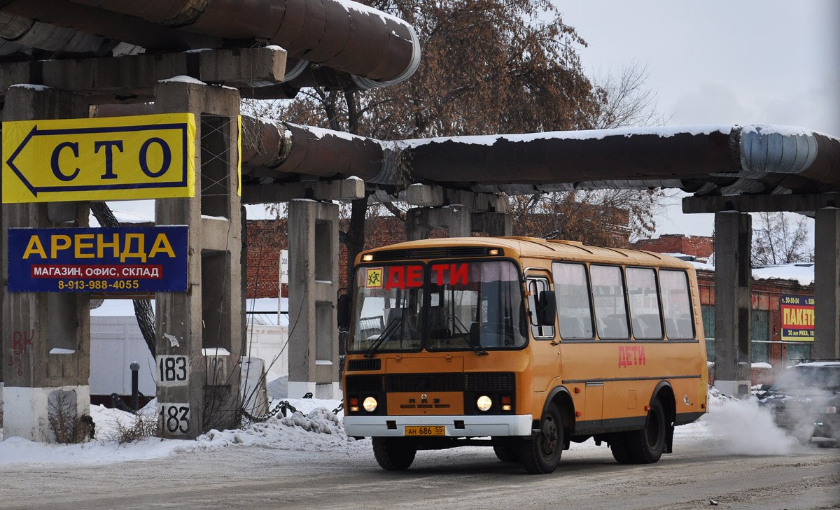 Омская область, ПАЗ-32053 № АН 686 55