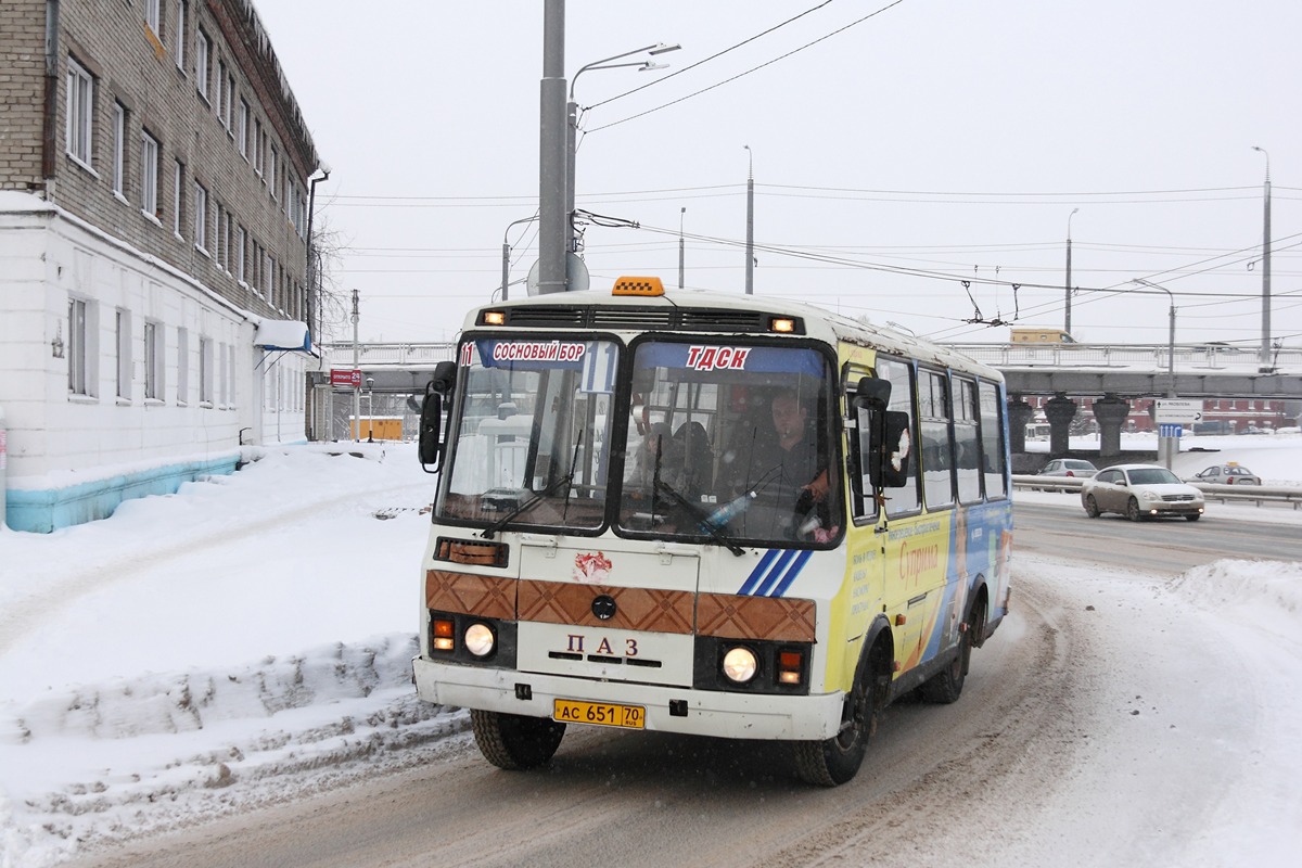 Томська область, ПАЗ-32051-110 № АС 651 70