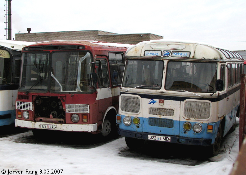 Эстония, ПАЗ-672М № 212; Эстония — Tartumaa — Автобусные станции, конечные остановки, площадки, парки, разное