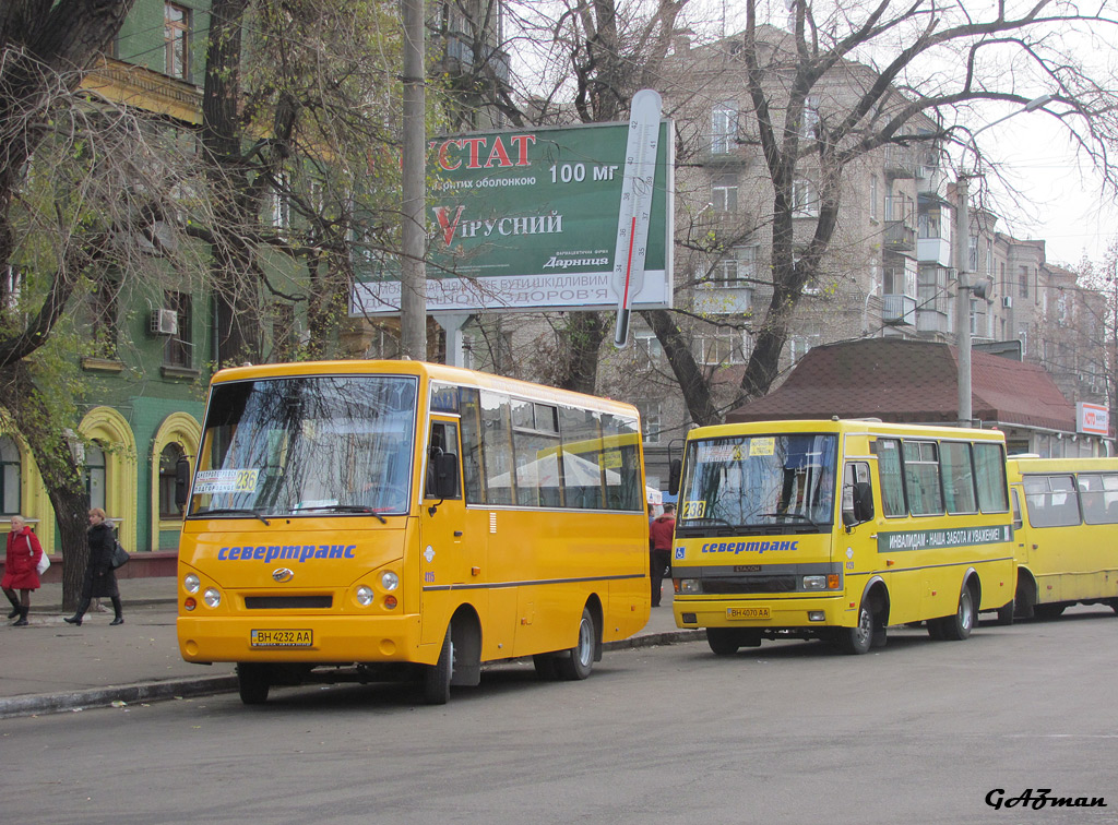 Днепропетровская область, I-VAN A07A-30 № 4320; Днепропетровская область, БАЗ-А079.45 "Подснежник" № 4129; Днепропетровская область — Разные фотографии